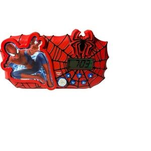 Spider-Man Red Digital Alarm Clock